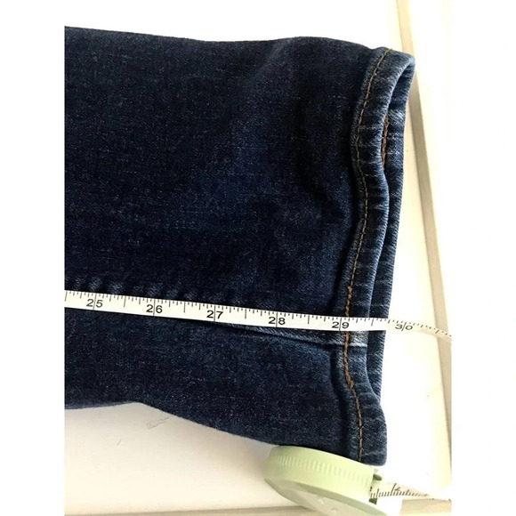 J.Crew Womens Size 34 770 Straight Dark Jean(FLAWS)CROTCH,POCKET - Picture 13 of 14